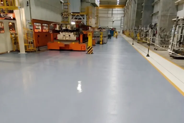 Commercial flooring work